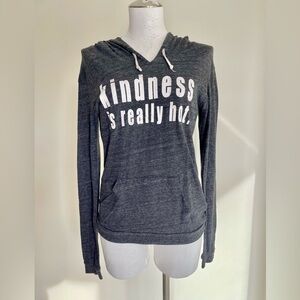 (L)  Kindness Charcoal Hoodie
